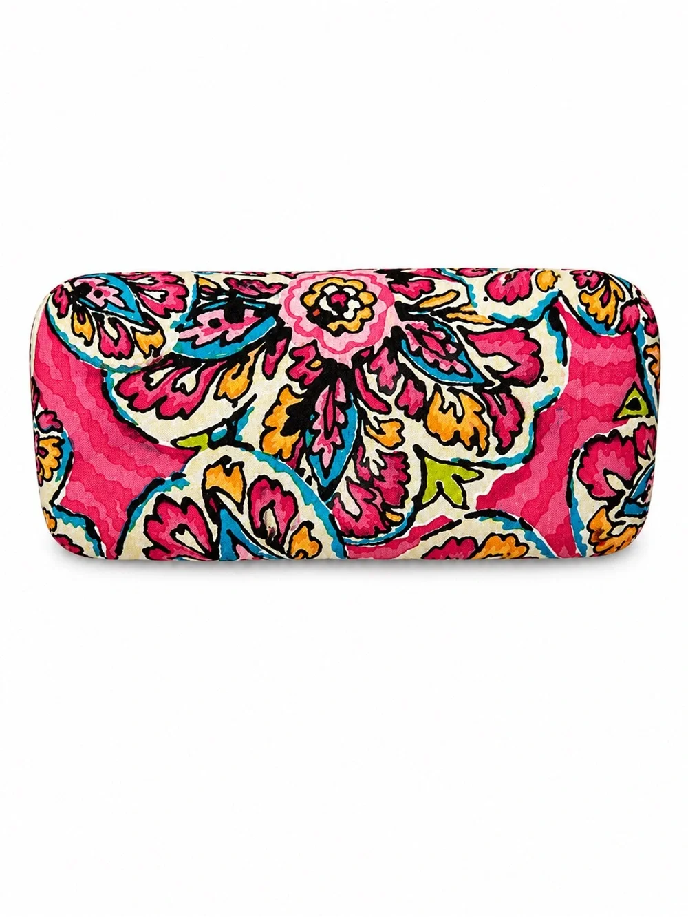 Vera Bradley Sunglass Case Pink Red Paisley Hard Clamshell